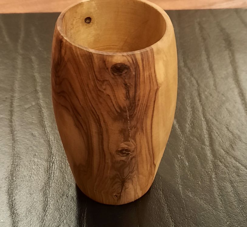 bicchiere in legno